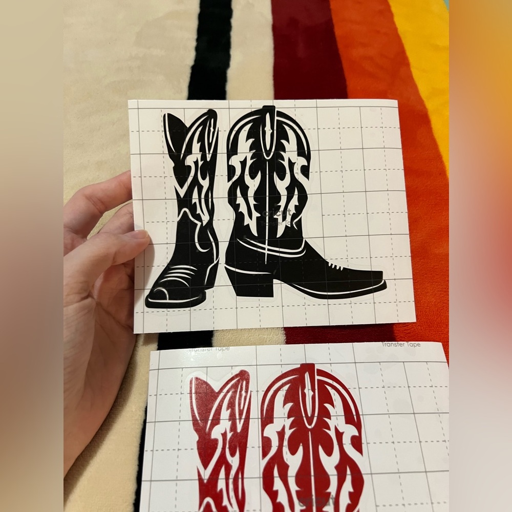 Cowboy Boots Vinyl Decal 🤠
